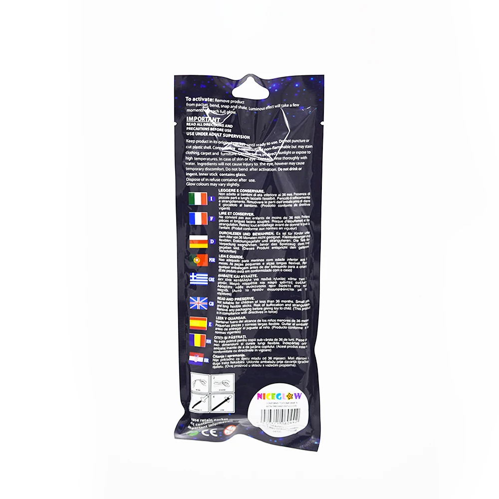 colorful personalized Blue Color kids party toy Wand Sword Glow Sticks