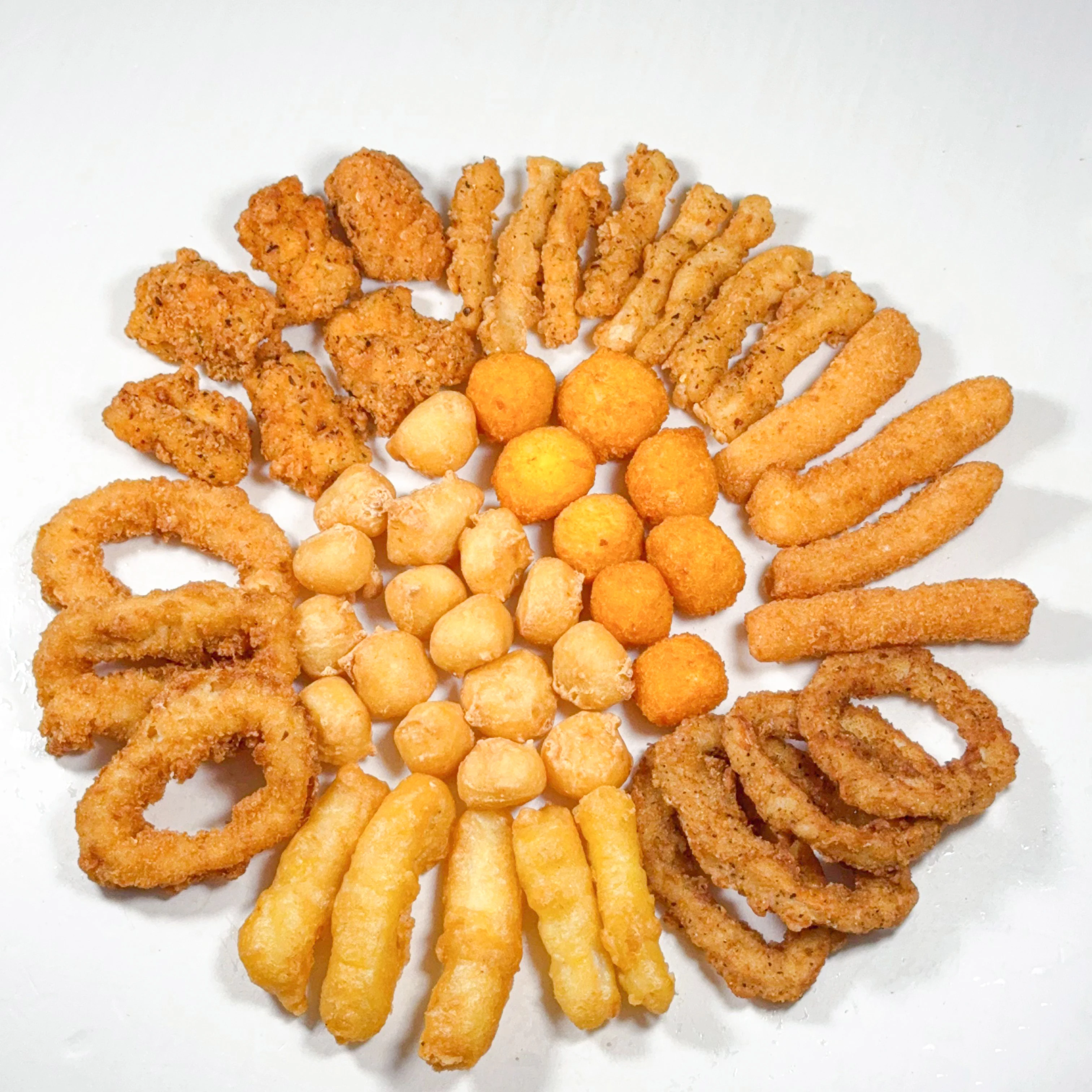 Supplier OEM Wholesale Ready Mixed Fish Snack Panko Japanese Bread Crumbed Frozen Squids Seafoods Breaded Fish Ball Salt IQF
