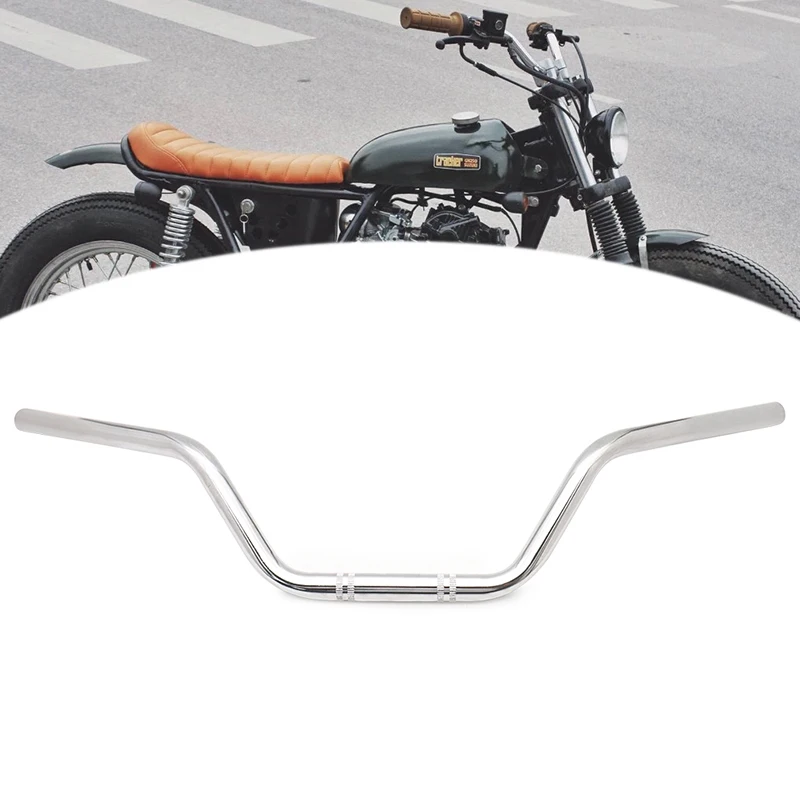 
22mm Motorcycle Handlebars High-Rise Tracker Handle Bars For Harley Honda Yamaha Sportster Cafe Racer 
