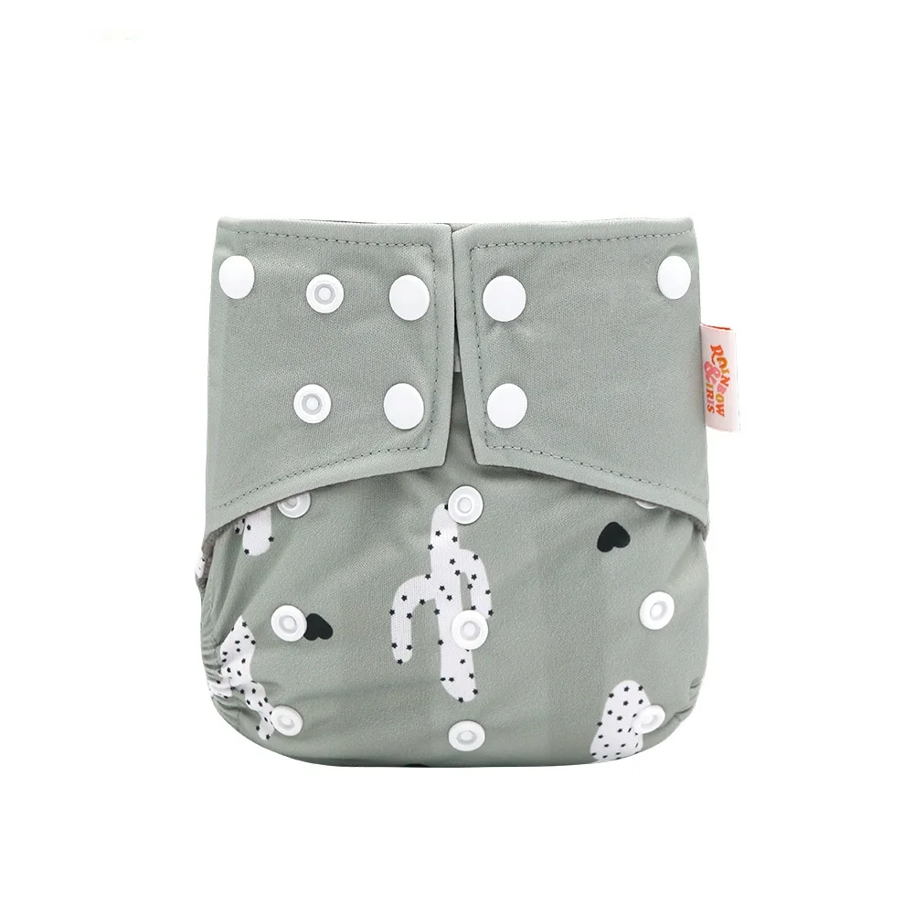 Latest New Design Baby Reusable Washable Pocket Cloth Diapers Nappy With Insert For Newborn Baby