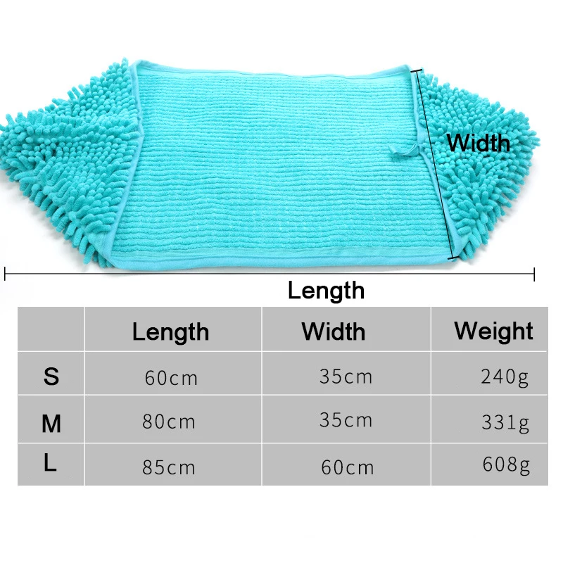 Wholesale Customized New Design Comfortable Soft Super Absorbent Bathing Pet Dog Towel