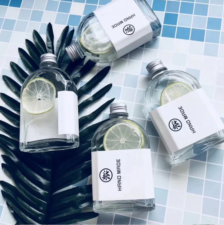 Top quality 250ml 350ml 500ml glass juice bottles milk glass liquor bottle