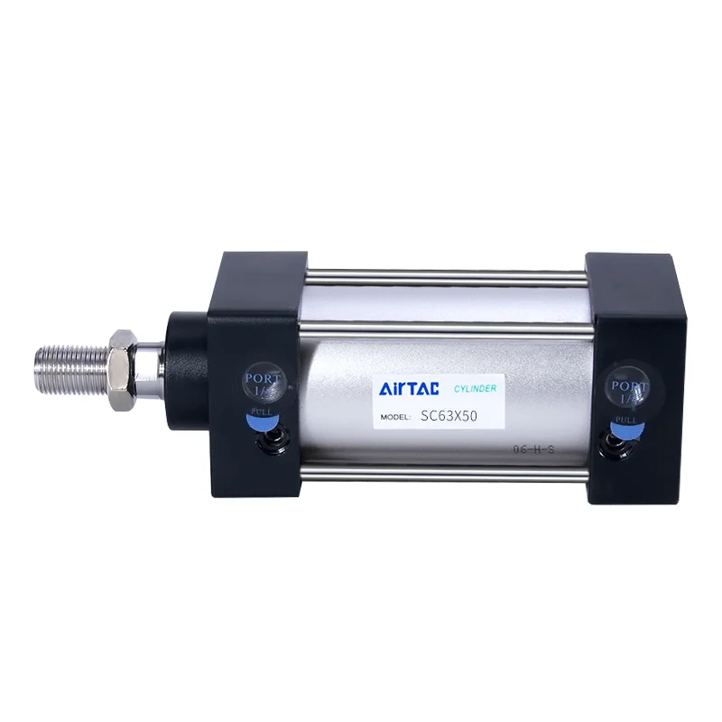 AIRTAC SC63X25*50X75X100X125X150X200 aluminium alloy Standard cylinder compact pneumatic air cylinders pneumatic double acting