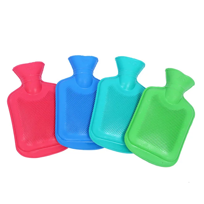 Wholesale 0.5L/ 1L/ 1.75L/ 2L Reusable Hot Water Bottle with Knit Cover Rubber Water Bags for Pain Relief Hot and Cold Therapy