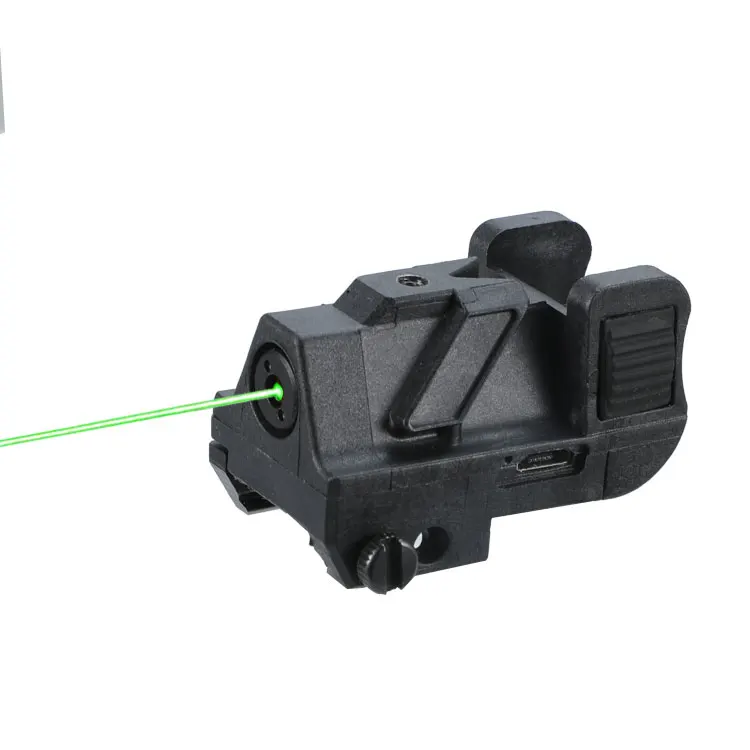 LS-L8  Rechargeable Tactical Weapon <5MW  green  laser sight for subcompact pistol.
