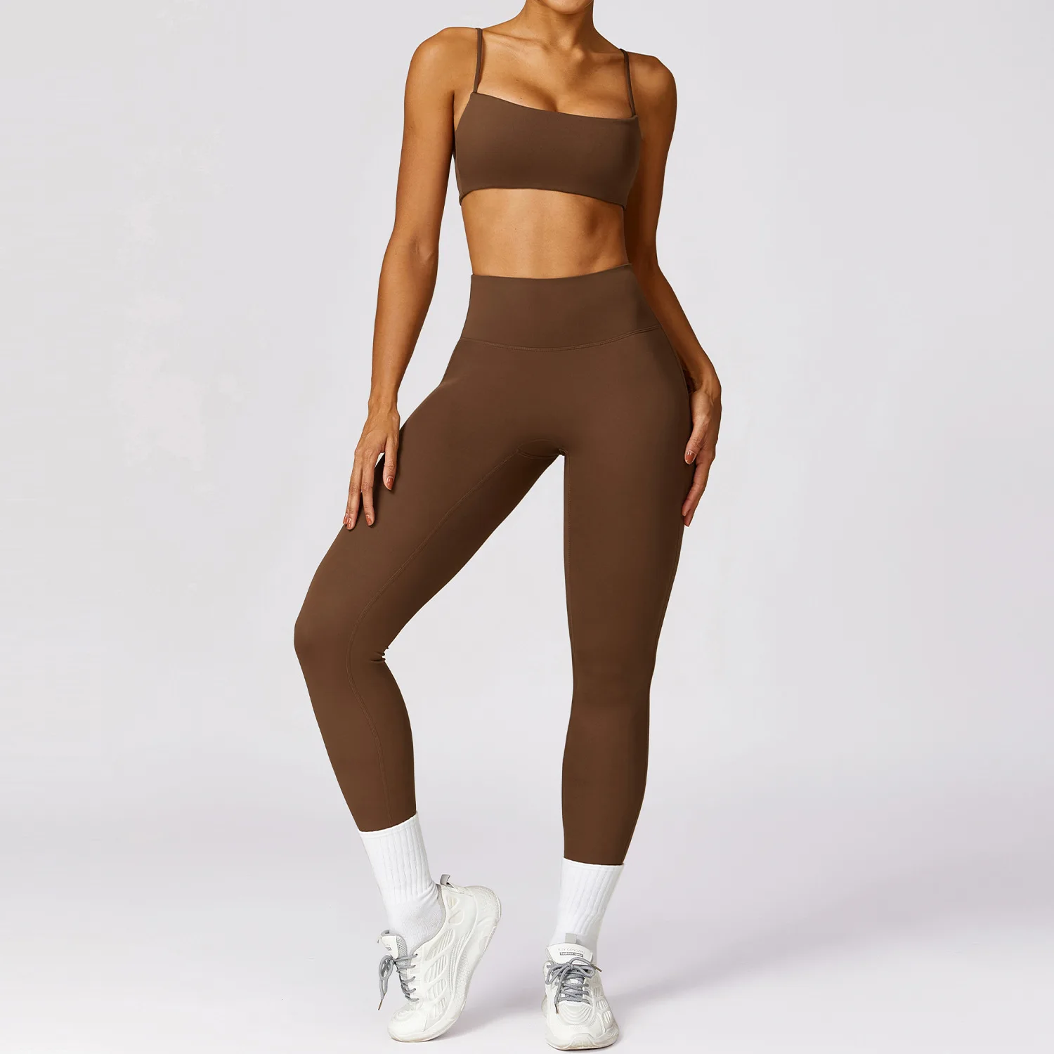 2024 New Activewear Fitness Sports Hoodie Jacket And Scrunch Butt Leggings Yoga Sets Women Outdoor Gym Fitness Yoga Wear
