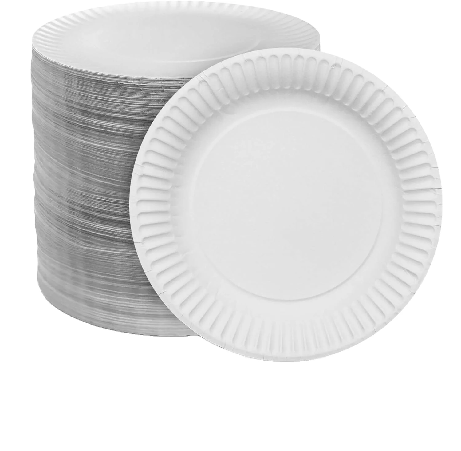 100% Compostable Paper With Lid 4 Plates Square Round Biodegradable Bagasse Paper Plate