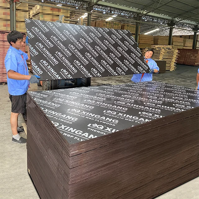 18mm Poplar/Eucalyptus Core Film Faced Plywood for executing concrete