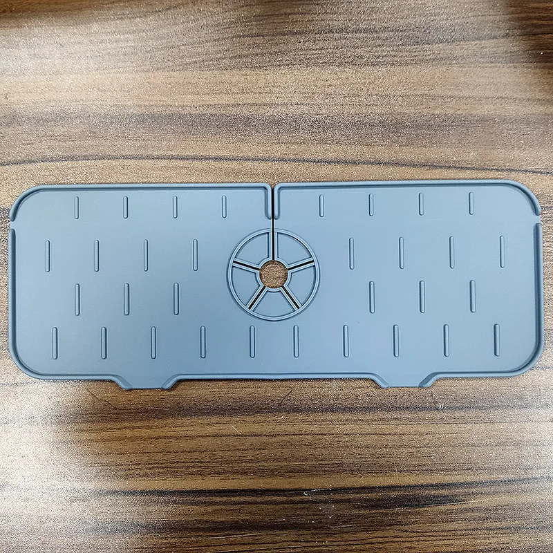 Custom Splash Faucet Water Catcher Mat Kitchen Sink Splash Guard Silicone Faucet Mat