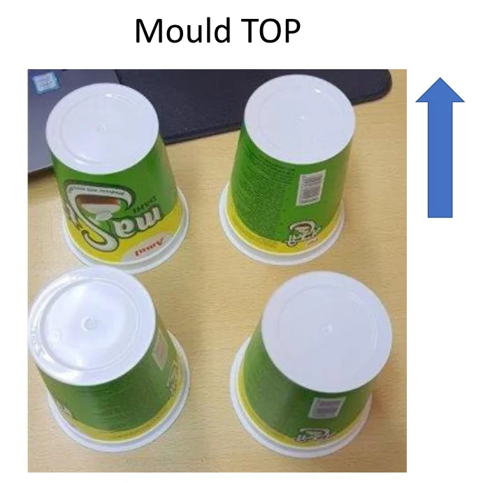 200mL Clear Plastic PP Ice Cream Yogurt  IML Cup Injection Mould