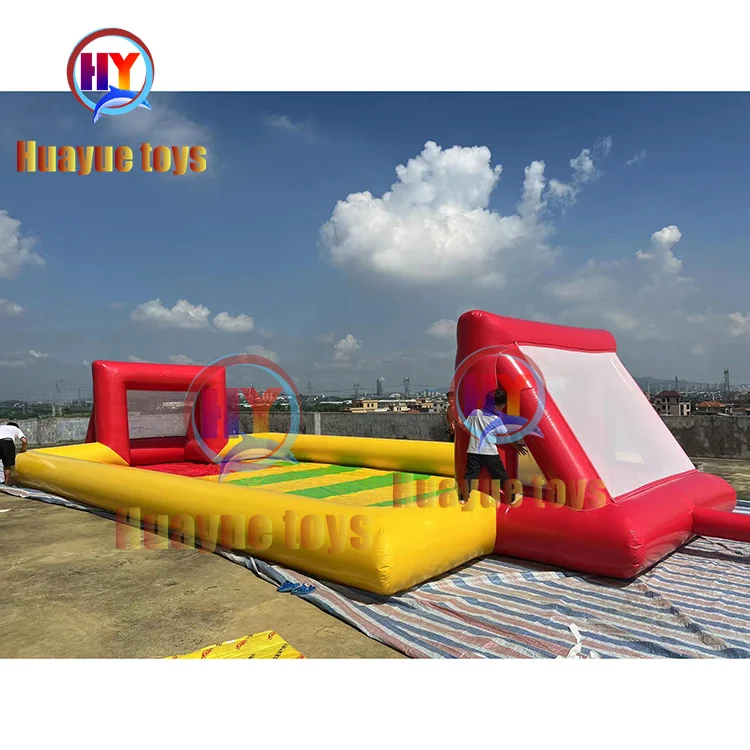 New arrivals custom commercial funny team outdoor sports game kids inflatable football soccer soap field
