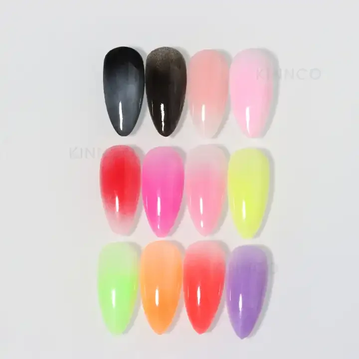 KNC HOT Ombre Spray Powder for nails salon supplier 12 color 5g nail product with amazing gradient effect nail art for Spring