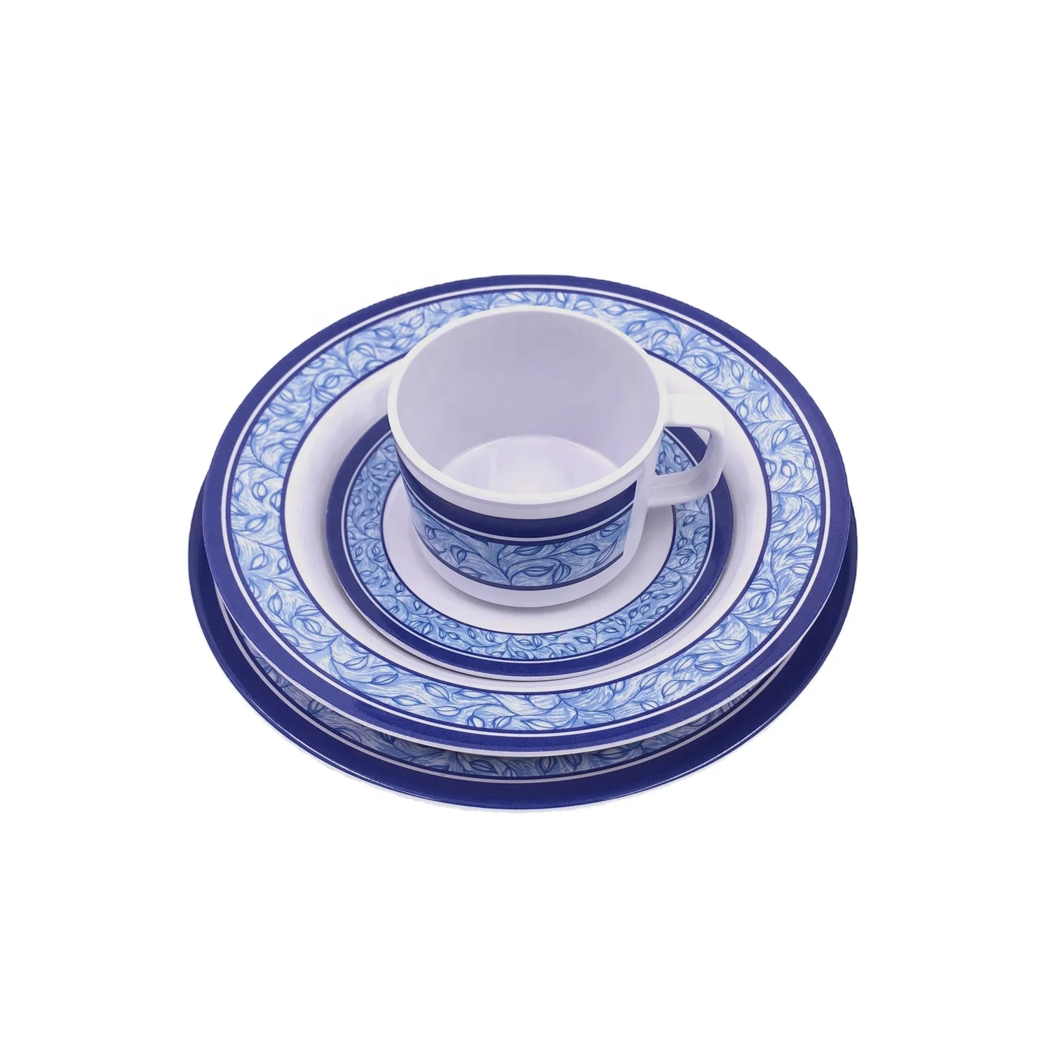 
Promotional daily use party 20 pieces melamine dinnerware set with new decal 