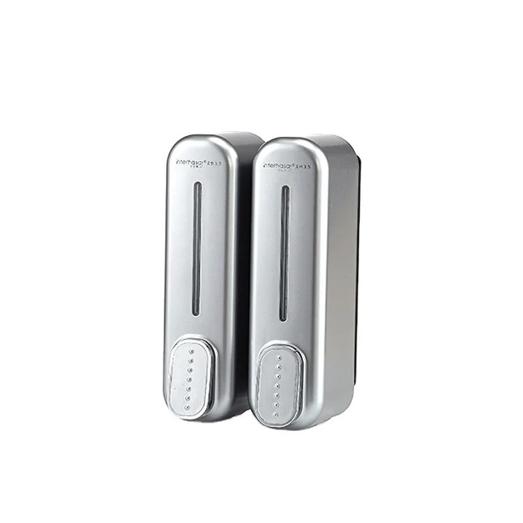 New Design Antique Wall Mounted Hotel Manual Gold Color Liquid Soap Shower Gel Dispenser Tissue Box Abs