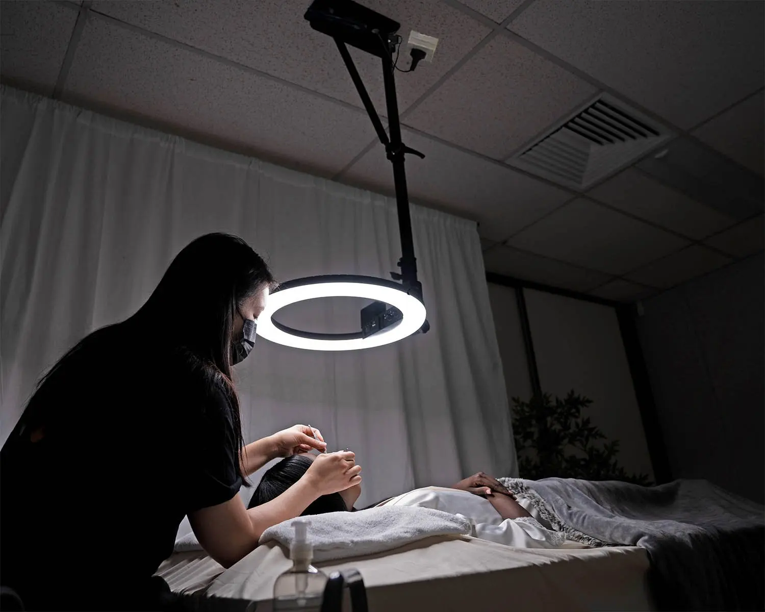 Настенный кольцевой светильник 18 дюймов для салона красоты парикмахерской макияжа фотосъемки освещение софтбокс студия настенный монтаж треугольный стрела