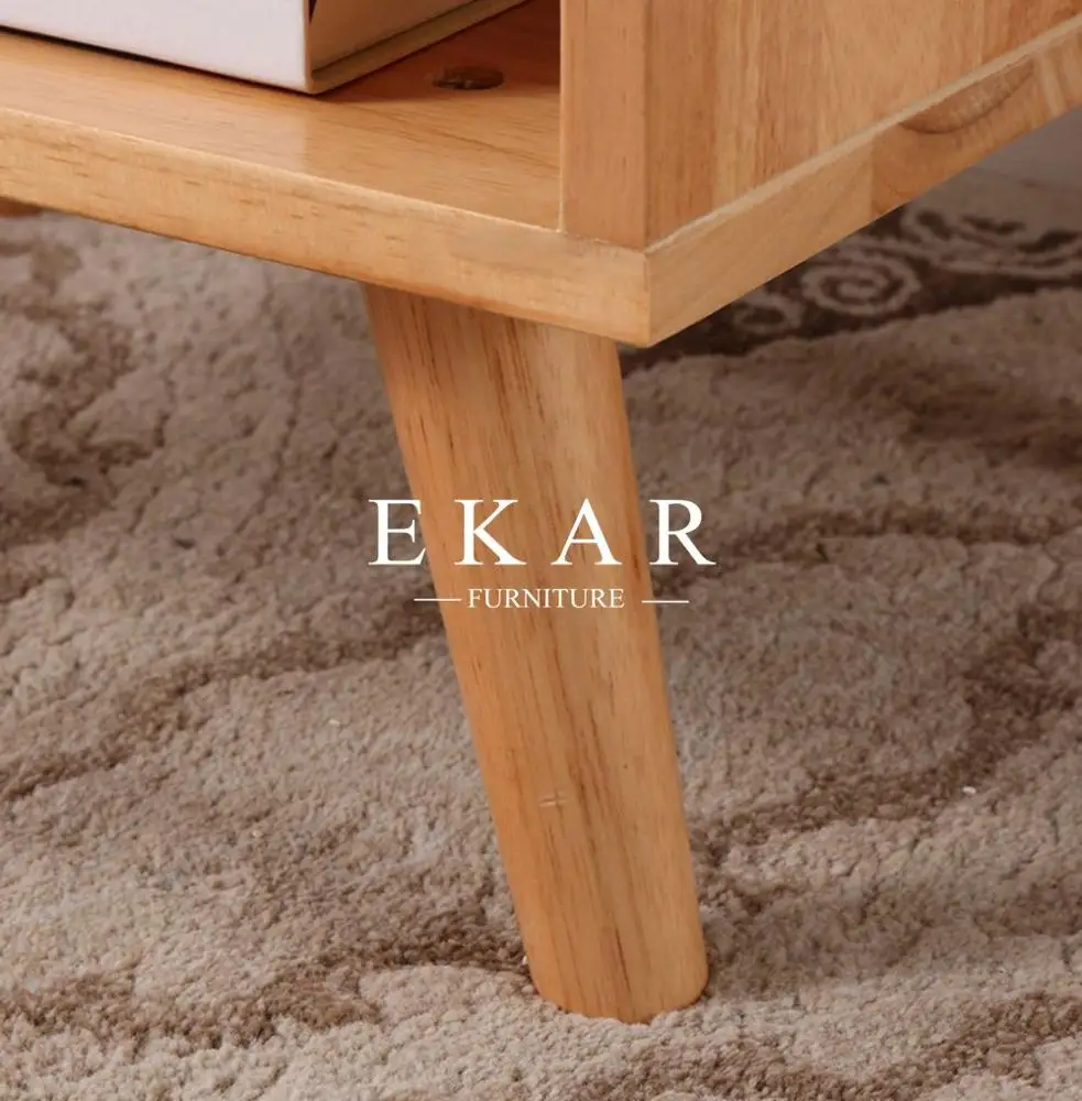 Contemporary Style Oak Wood 1 Drawer Modern Simple Night stand Bed End Table Bedside Table