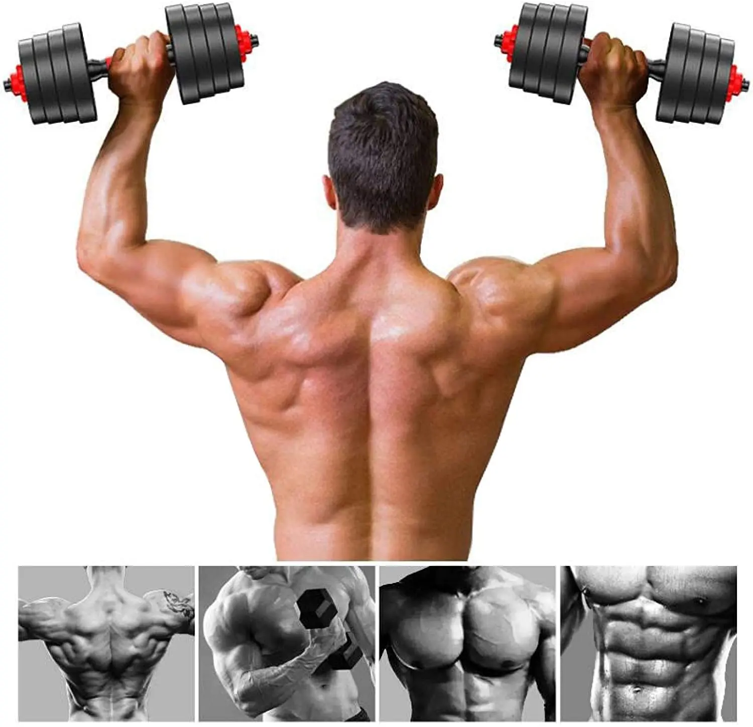 YES OR NO High Quality Multifunctional Cement Dumbbell Set Sports Weight Lifting Adjustable Dumbbell Set
