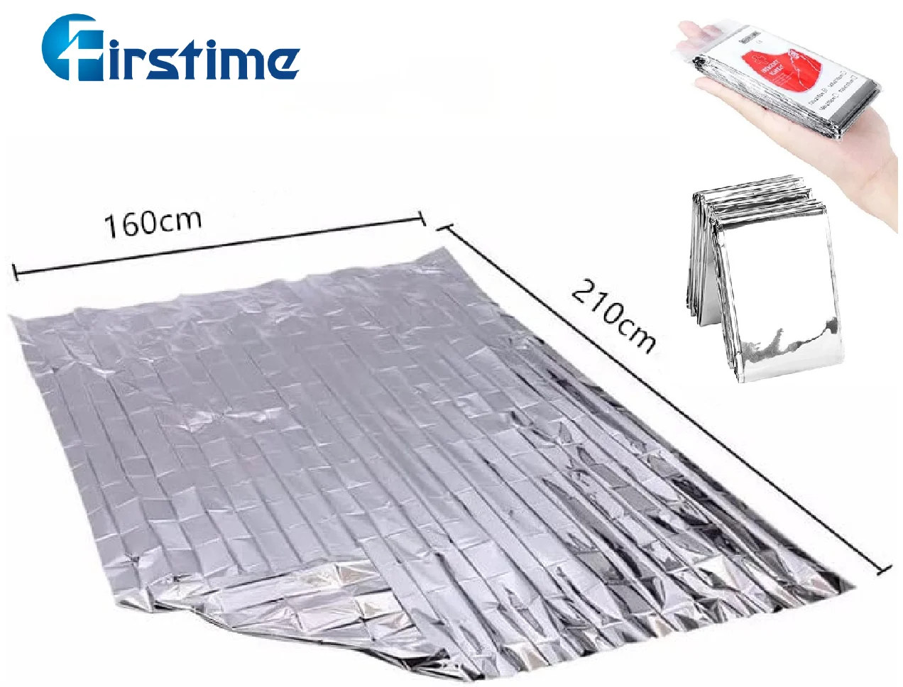 Firstime Folding 210x160cm First Aid Life Saving Survival Rescue Lander Keep Warm Emergency Blankets Thermal Blanket