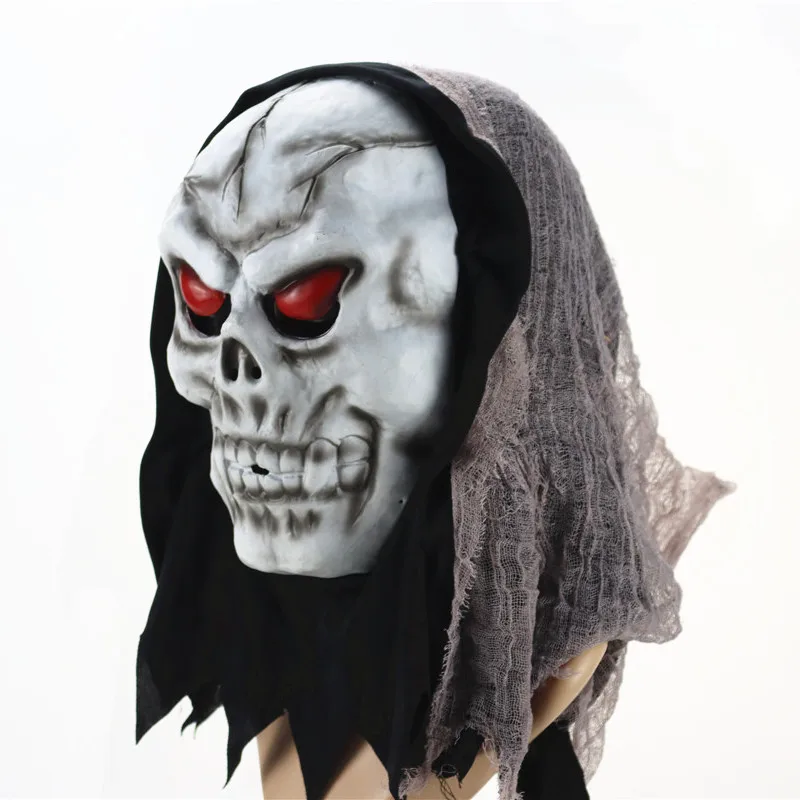 New Type PVC Horror Skull Full Head  Mask For Adults Cosplay Halloween Mask Party