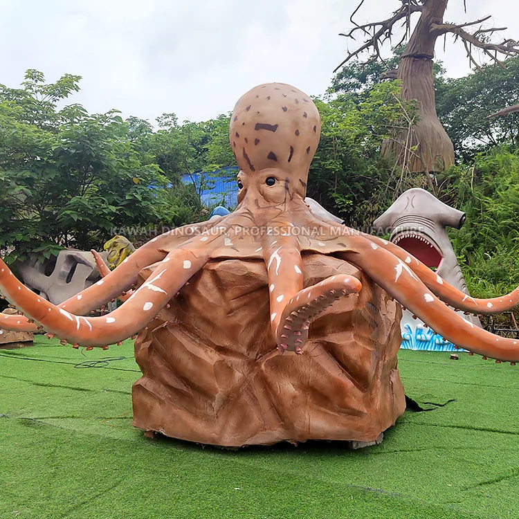 Buy Animatronic Octopus Statue Lifelike Marine Animals Model for Sea Park