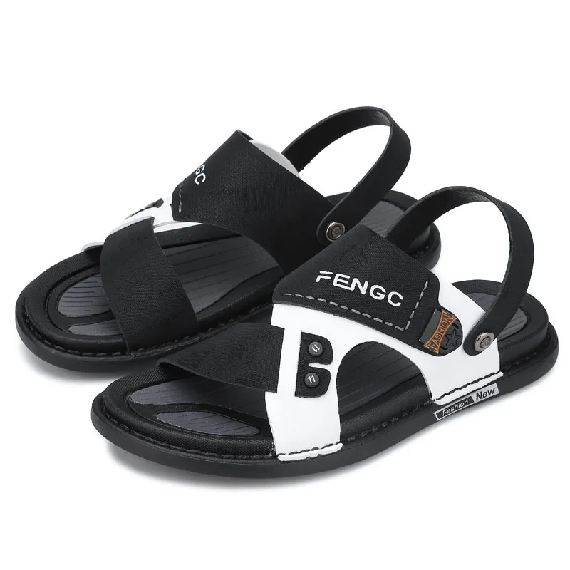 Summer new shoes men Outdoor  Beach Sandals custom fashion Slide Sandals