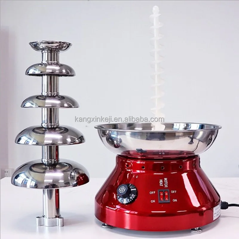 Hot Sale Machine With Thermostat Fuse 110V 220V Industrial Fountain 4/5 Tier Chocolate