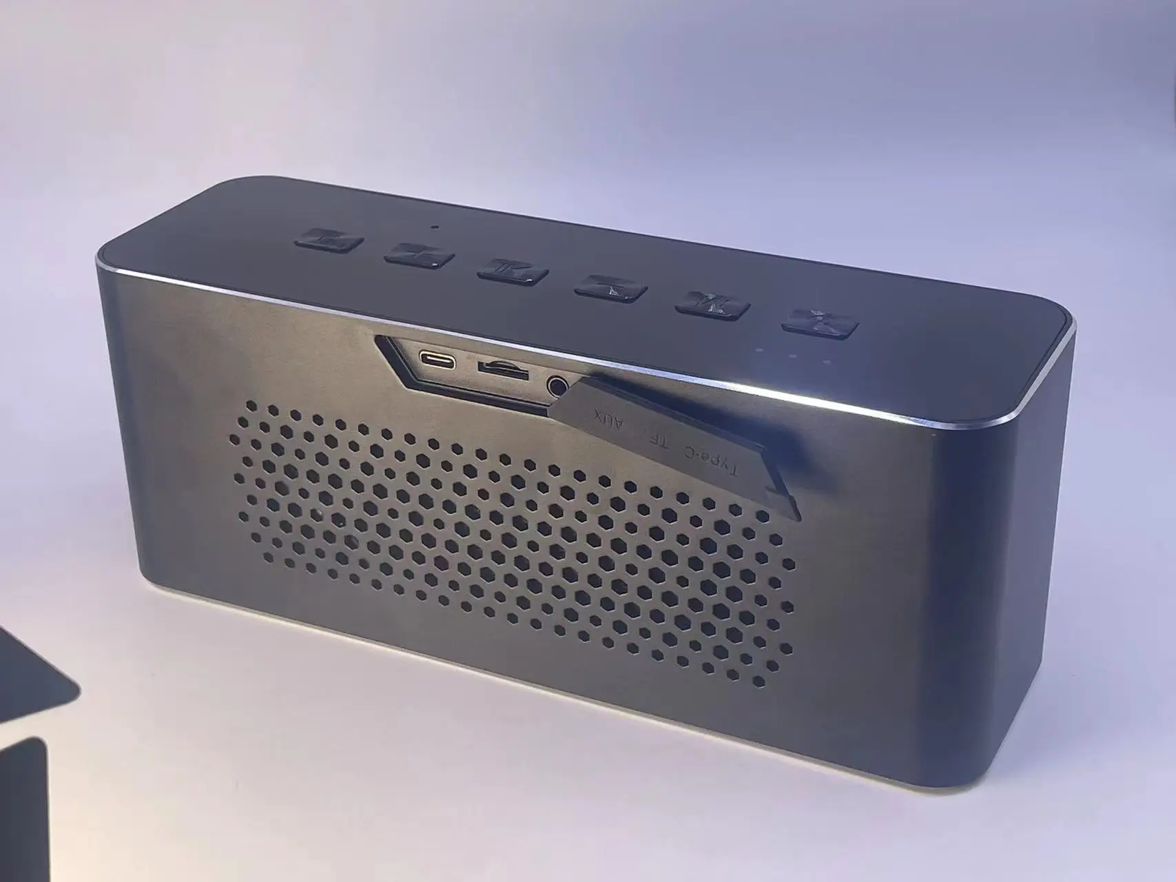 High-end Portable Wireless Bluetooth Speaker With Explosive Metal Subwoofer Dual Stereo Sound DSP Heavy Dynamic Bass System TWS