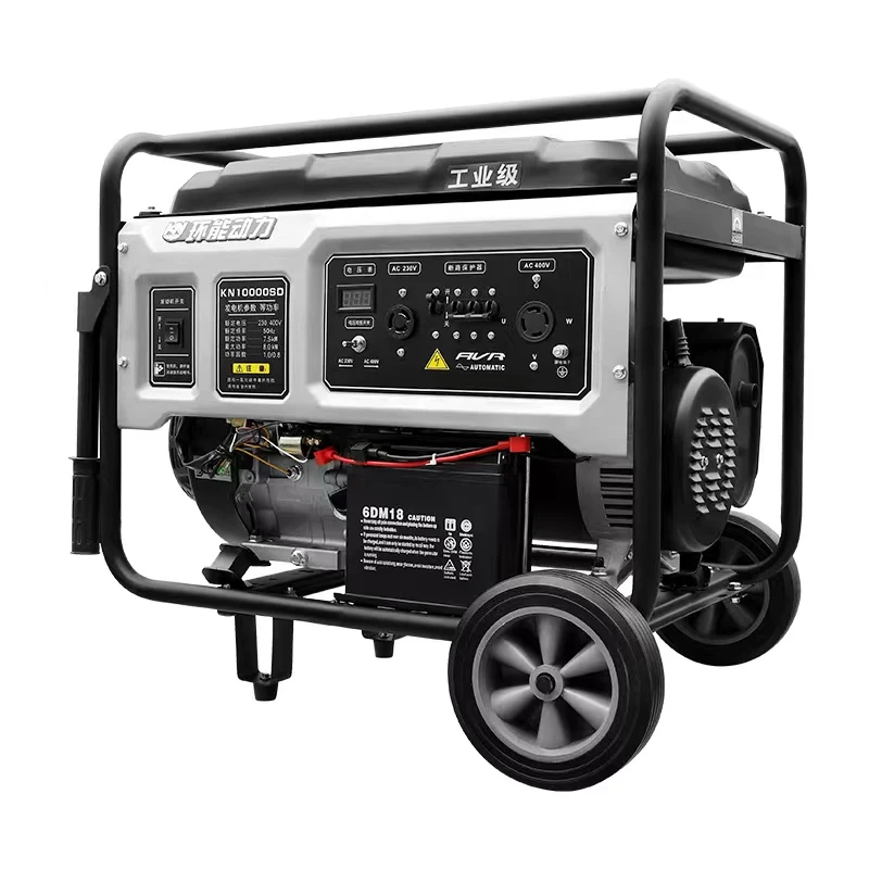 Outdoor two-phase hand start-220v small portable generator 3KW 5KW 6.5KW 8KW 10KW home industrial gasoline generator set
