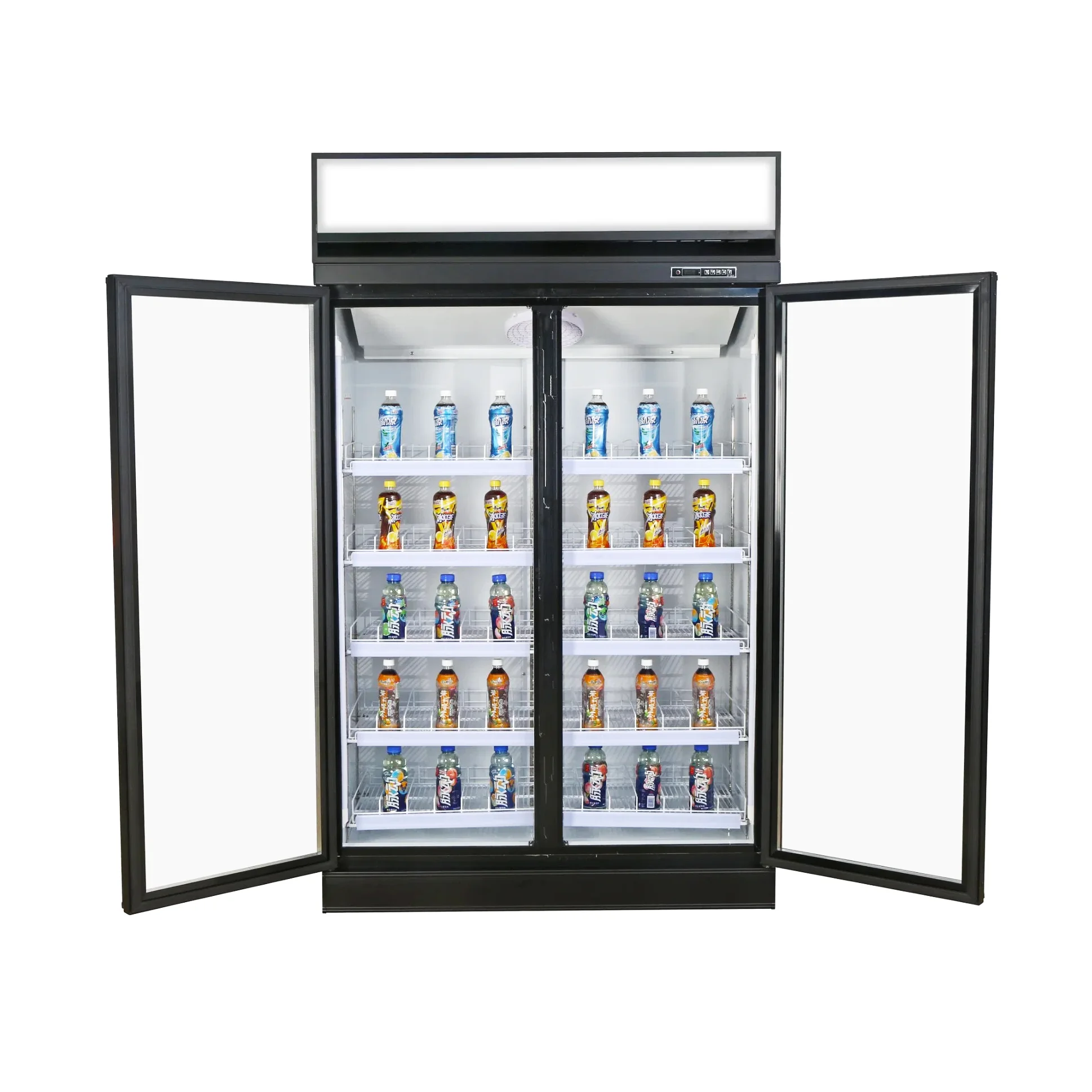 Bottom Mounted 950L Vertical Single Door Refrigerated Display Refrigerator Cooler