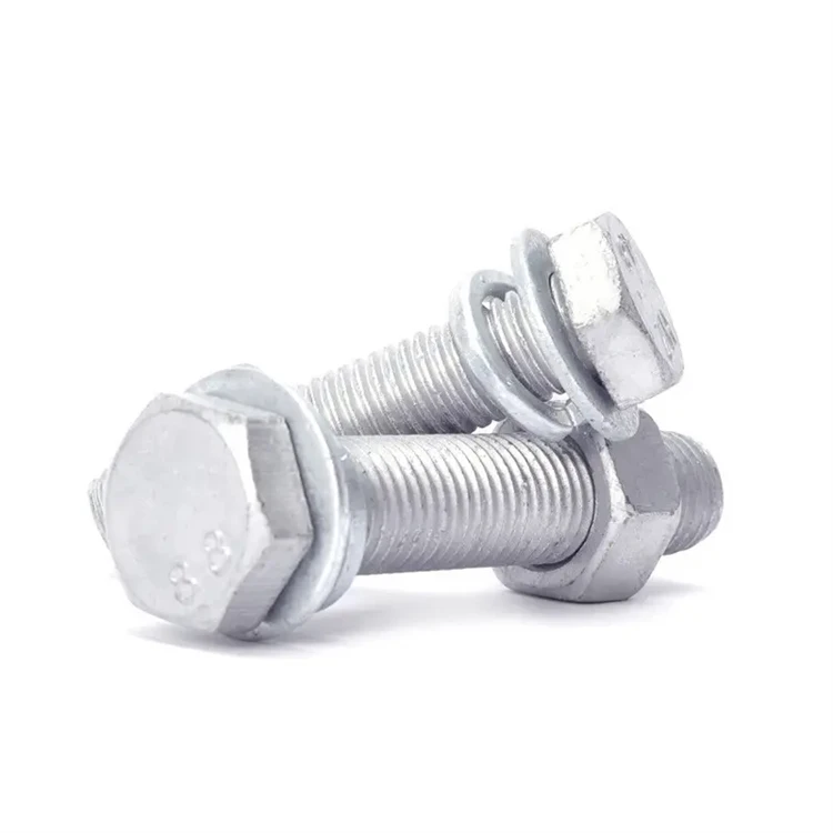 Chinese manufacturer Grade 8.8 full thread galvanized hexagon bolts Carbon Steel Bolt M12