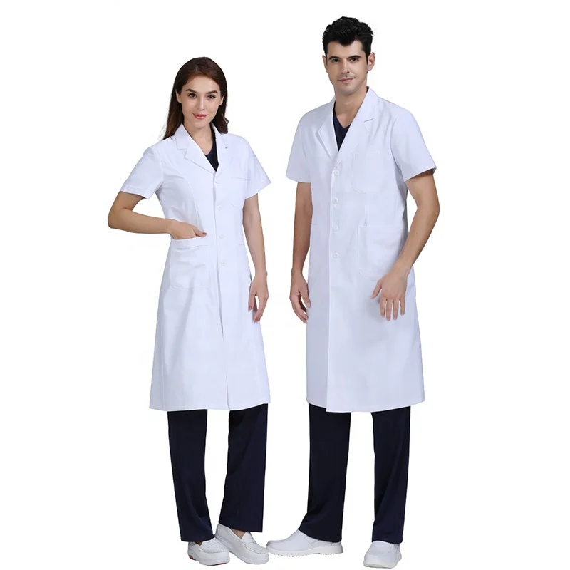 Hospital Uniform Professional Doctor Work Wear Medical White Lab Coat Factory Manufacturer High Quality Blouse Medicos Lab Coats