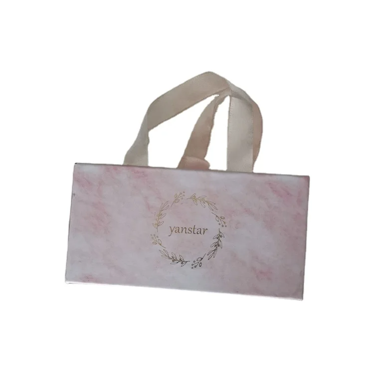 
Gift Box Pink Slide Out Match Drawer Cardboard Paper Gift Jewelry Packaging Box with Handle 