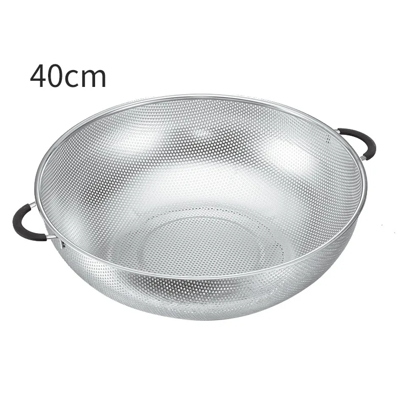 High Quality Round Shape Stainless Steel Hot-selling Fruits Punching Basket