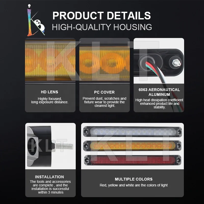 Warning Light Led Diode Light Trailer Truck Orange Led Side Marker Lamp 12v-24v Truck Accessory