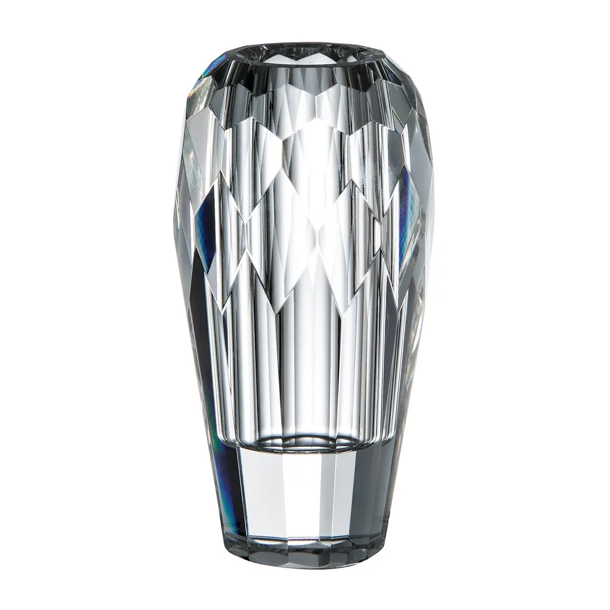 Nordic Hot Deals Artificial High Quality White Glass Plant Vase Deco K9 Crystal Cylinder Vase For Home Wedding Decorations