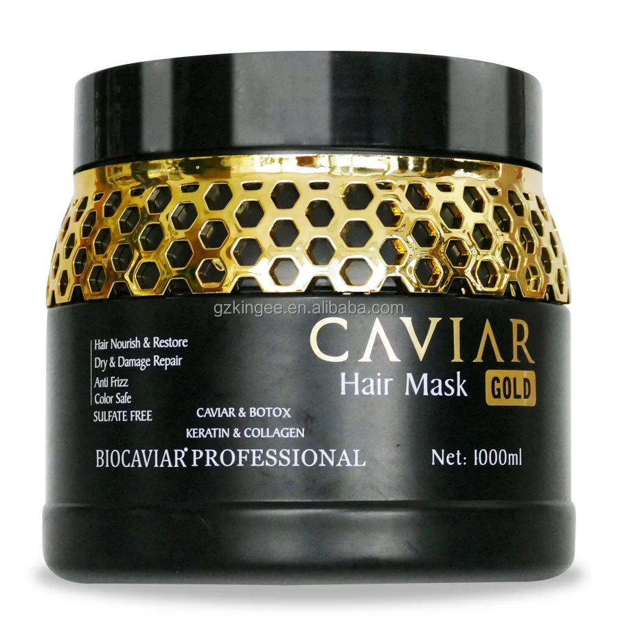 2022 New Bio Caviar Hyaluronic Acid Hydration Hair Mask Anti Loss Damage Hair Repair Treatment Shine 1000ML