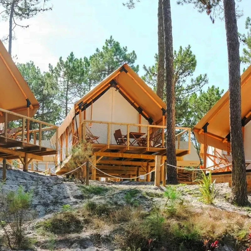 Роскошные курортные сафари-палатки 6 х4 м 2 комнаты деревянный дом сборный