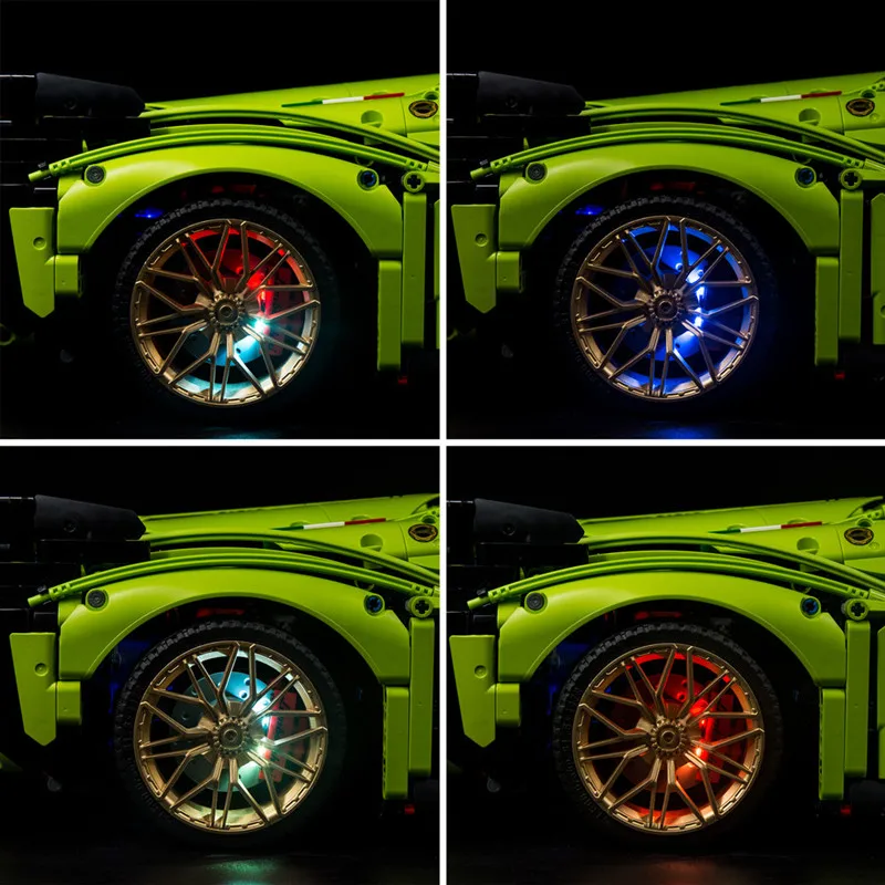 (Not Include Blocks Set) LED Lighting Kit For Lamborghinis Sian FKP 37 Race Car Model Building Blocks 42115 Legoing Toys