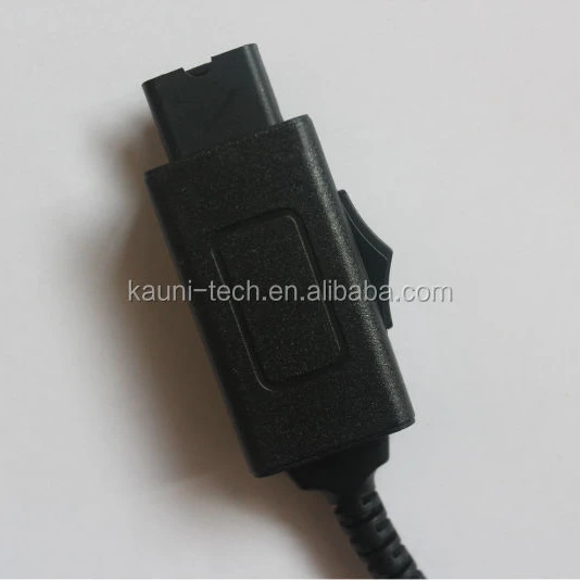 Y splitter adapter Y training QD cable adapter with mute switch for PLT headset for call center telephone
