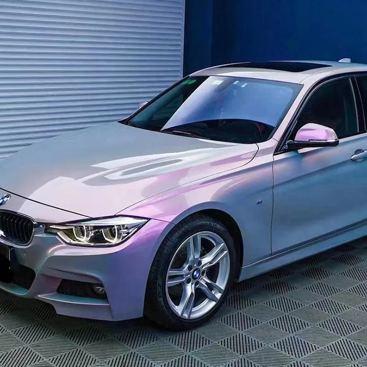 Multiple Colors 1.52x15m Roll PVC Self Adhesive Pvc Pearl Metal Grey Black Matte To Red Holographic Car Wrap Vinyl Film Sticker