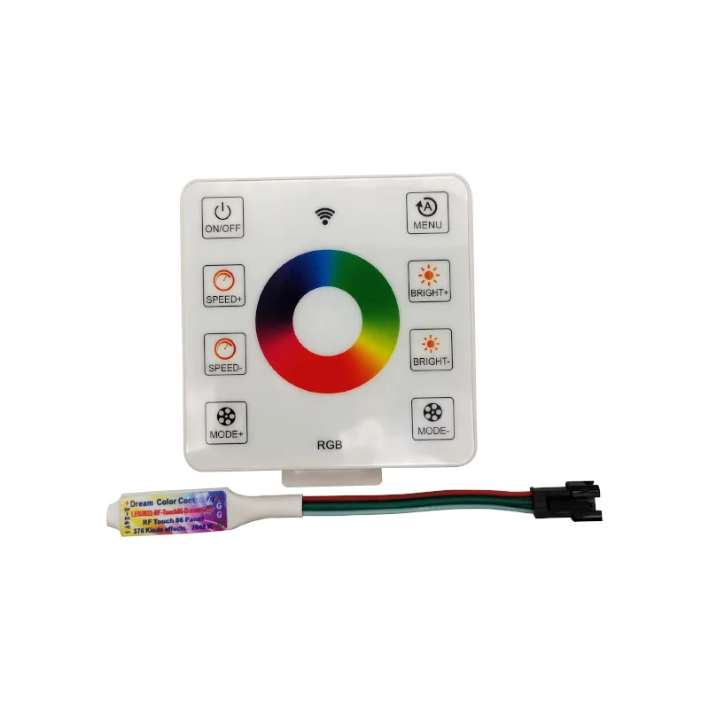 DC5-24V RF8K светодиодный переключатель диммер цветная панель сенсорный контроллер настенный Светодиодная лента освещения