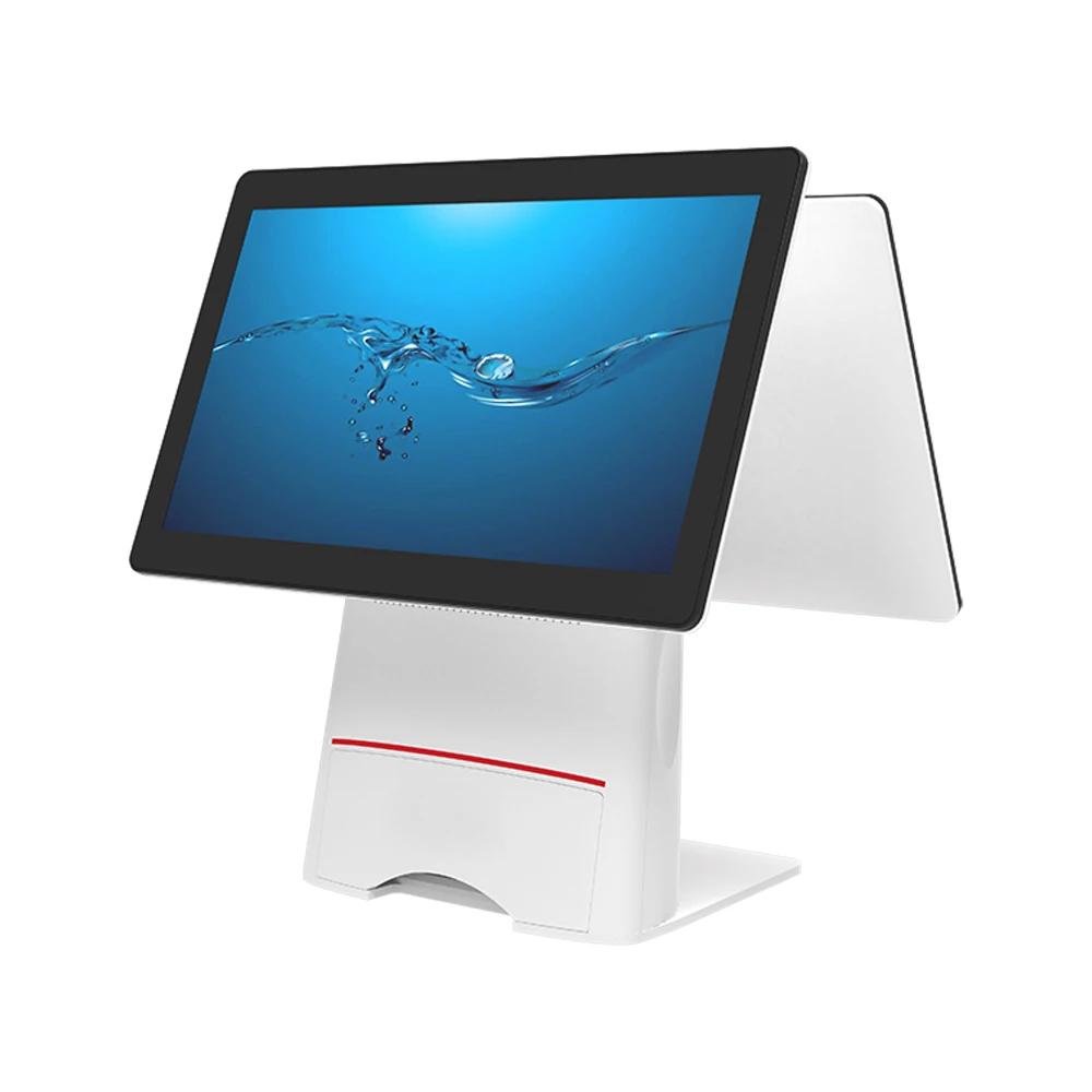 Оптовая продажа от производителя OEM/ODM Pos-система 15 6 дюймов сенсорный Pos-машина для розничной продажи USB LAN порт Windows J6412 четырехъядерный 2 0 ГГц 4 ГБ