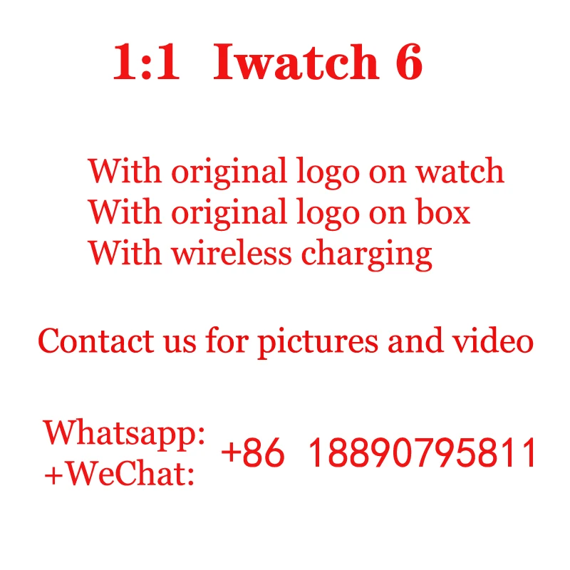 Новинка 2021, лучший аналог часов Apple watch серии 1:1 HD 6, умные часы с беспроводной зарядкой с логотипом и оригинальной коробкой для iPhone