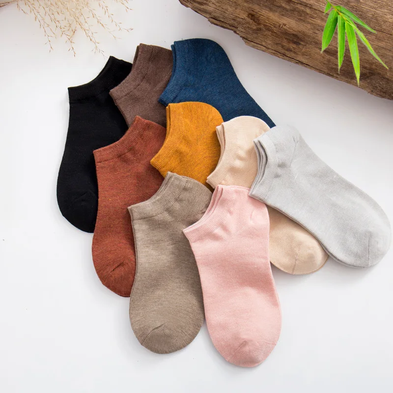 Women Anti-bacterial Bamboo socks Low cut thin socks
