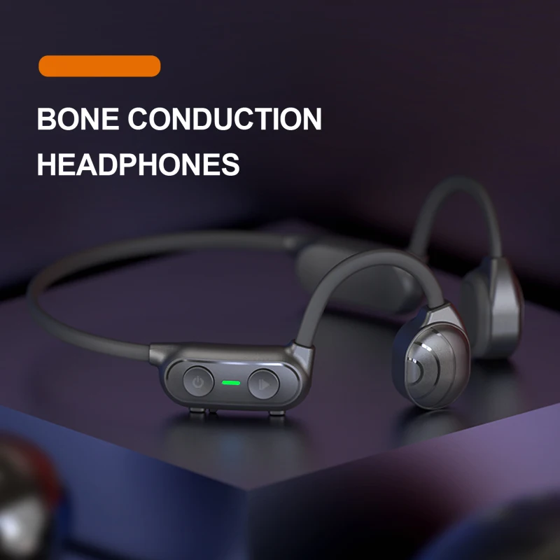 Outdoor Sport Running Stereo Microphone Earphone Bone Conduction Speakers Bluetooth Wireless Running Headphone