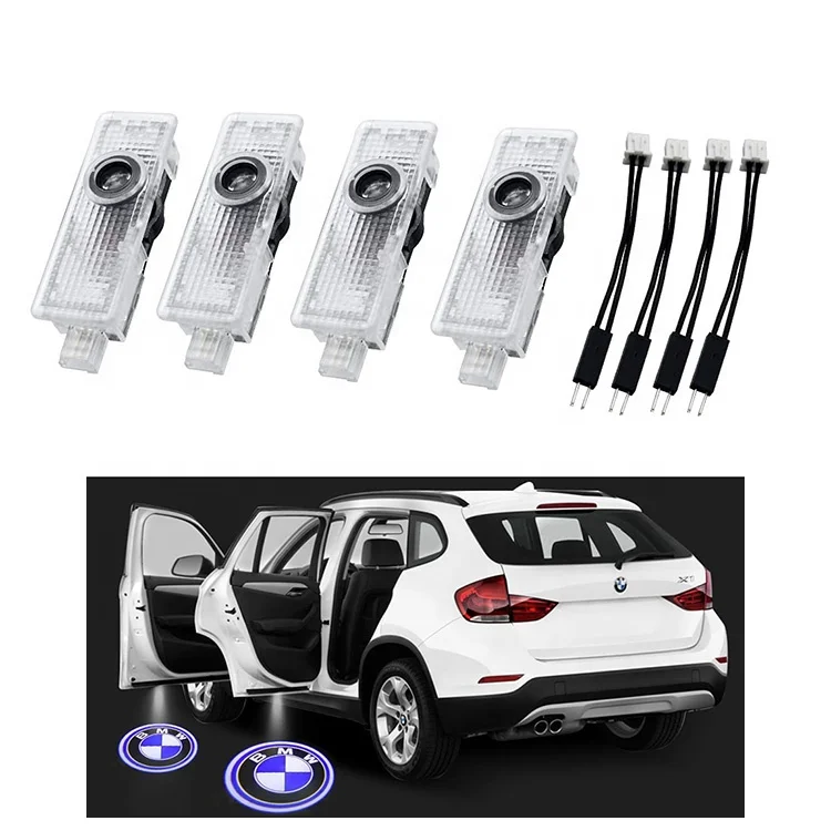 LED Wireless car door welcome logo light projector car door light  and Shadow Light for B MW