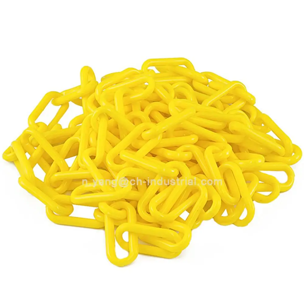 Safety Security Link Plastic Barrier Chain Link Color Plastic Safety Chain for Crowd Control Barriers Garden Fence Decoration