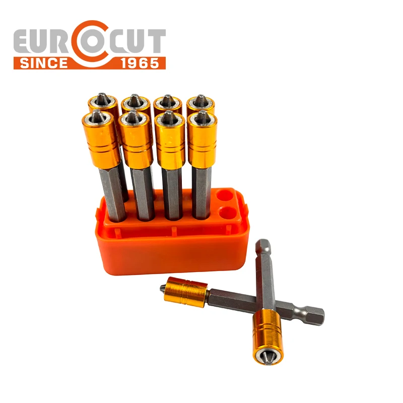 EUROCUT Hot Sale Product S2 With Strong Magnetic Ring Driver Bit Power Screwdriver Bits