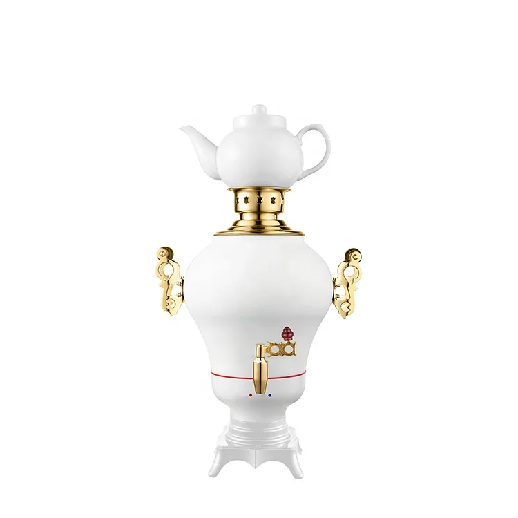 modern imperial stainless steel electric russian tea kettle samovar