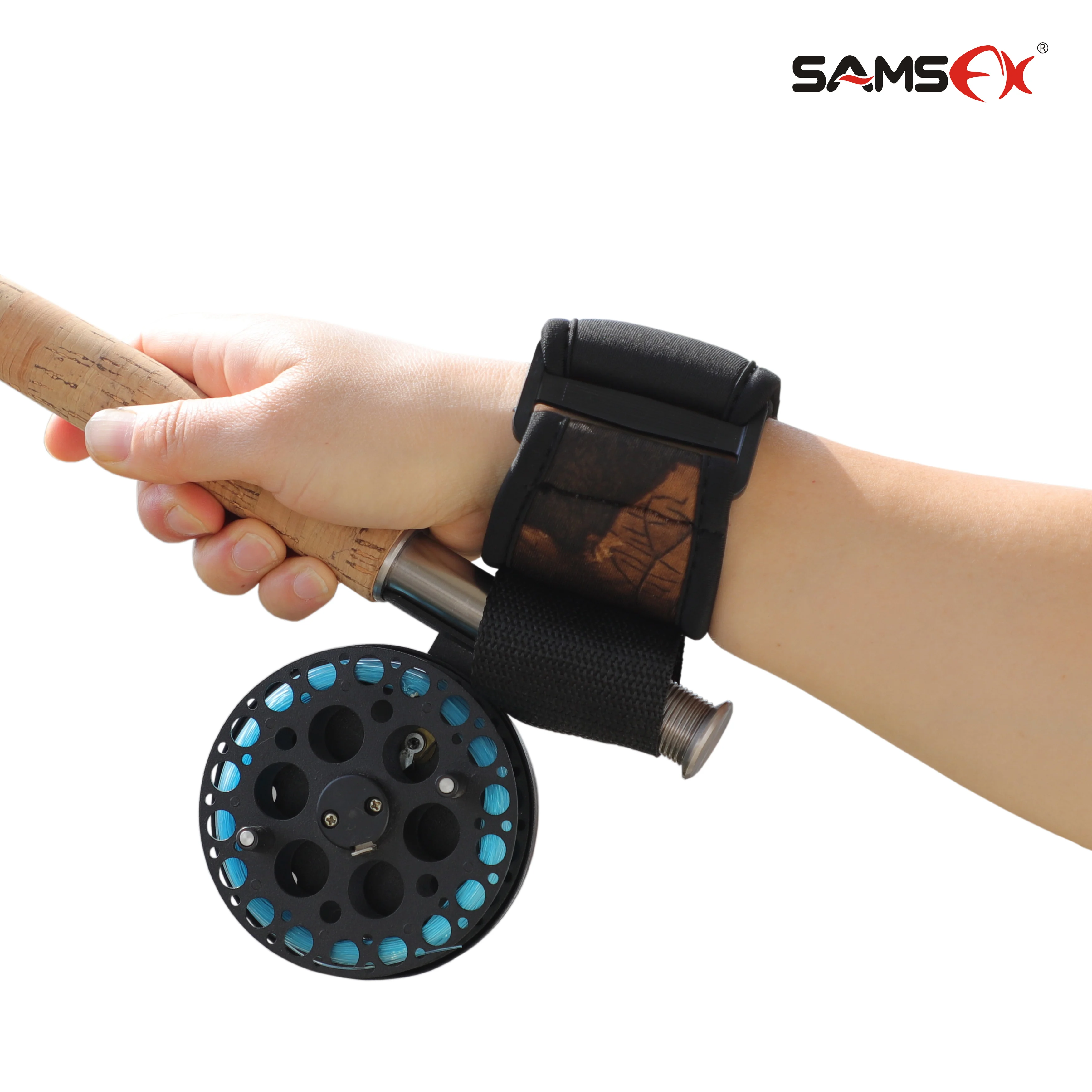 SAMSFX Cast Aid Fly Fishing Belt Rod Holder Wrist Wraps Support